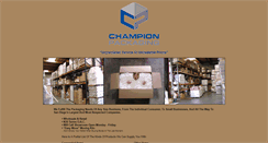 Desktop Screenshot of championpackaging.com
